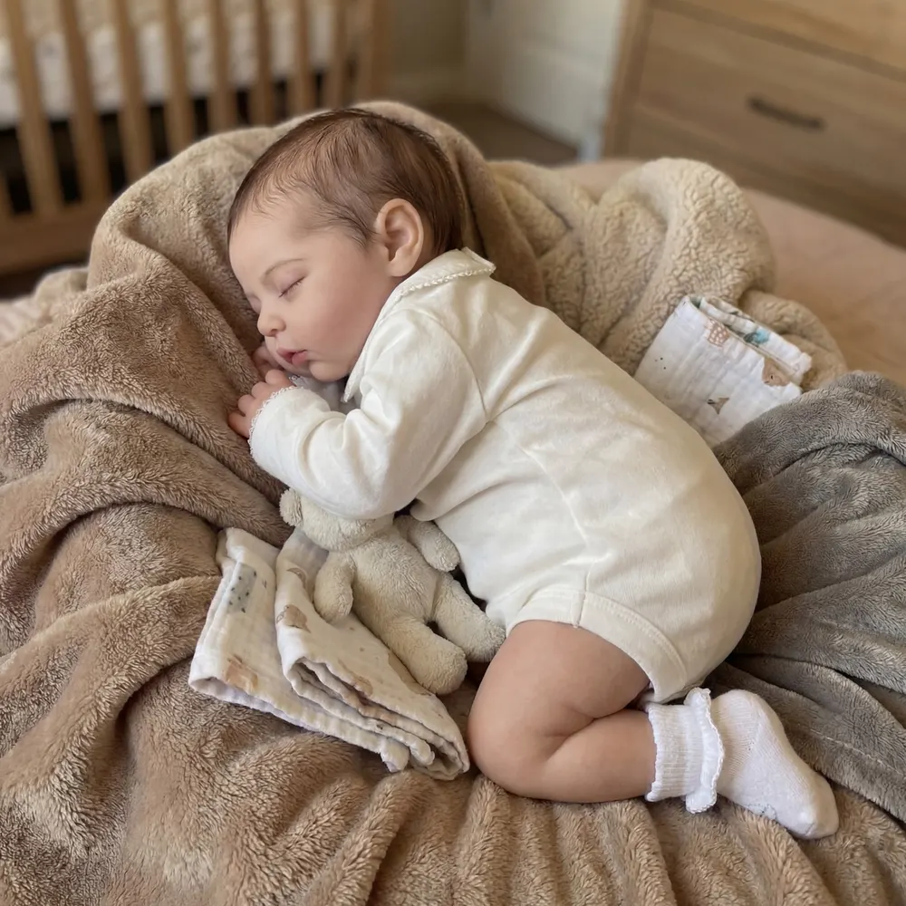 Reborn Baby Doll 17" Lifelike Soft Body Girl – Rumer, photograph 4
