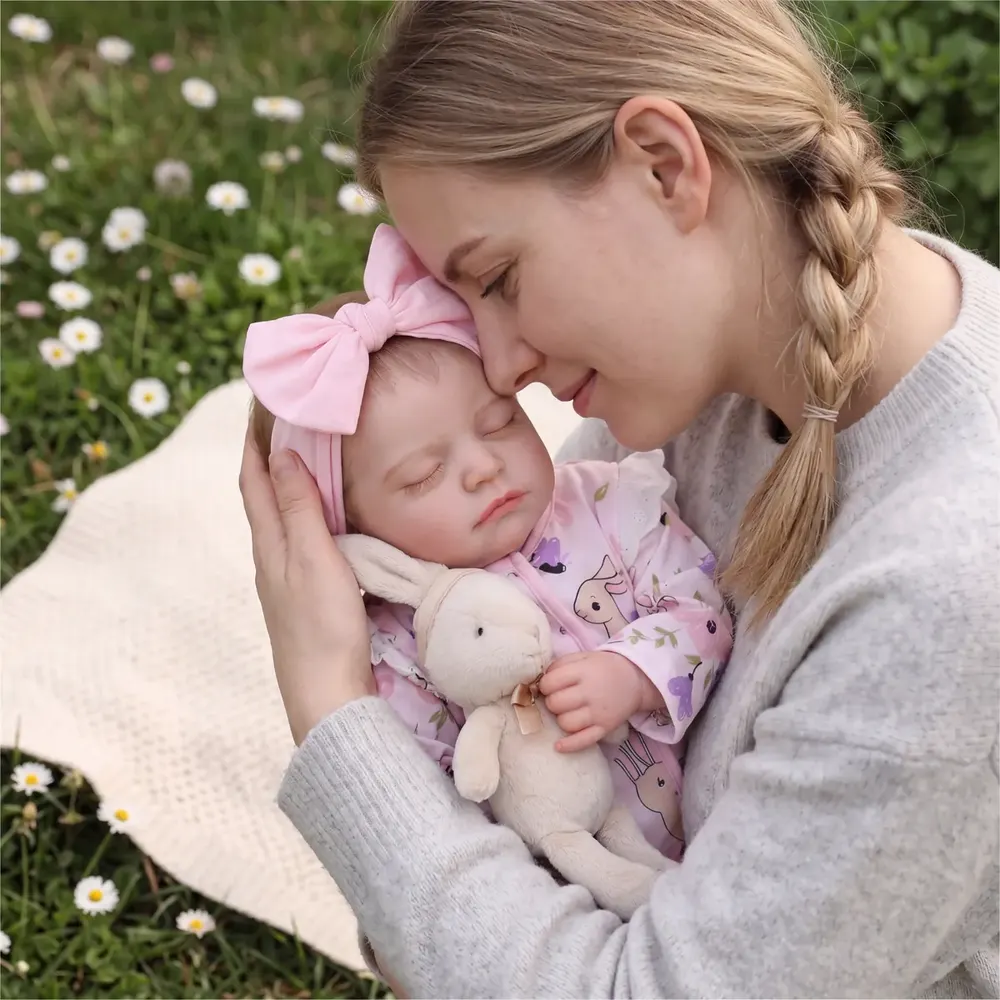 Reborn Baby Doll 20" Lovely Newborn Girl with Heartbeat Coos and Breathing Function – Macy, photograph 5