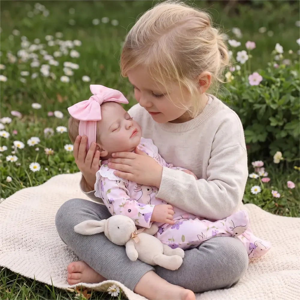 Reborn Baby Doll 20" Lovely Newborn Girl with Heartbeat Coos and Breathing Function – Macy, photograph 6