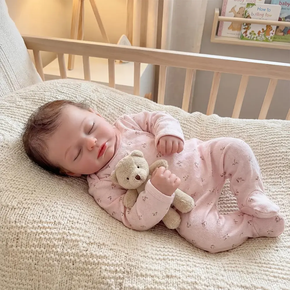 Reborn Baby Dolls Silicone with Soft Realistic Touch, 12"/16"/20" Newborn Girl, photograph 3