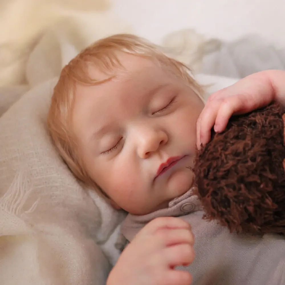 Reborn Baby Dolls with Closed Eyes & Soft Cloth Body, photograph 3