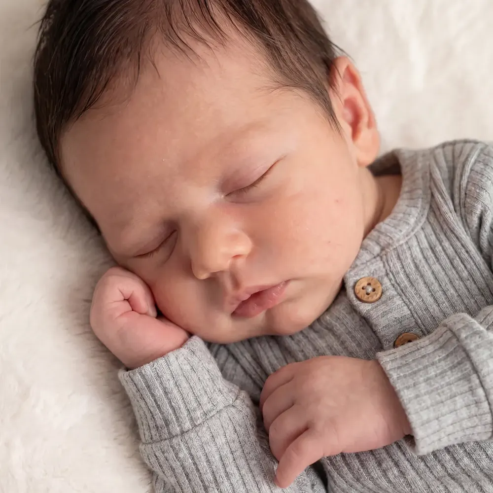 Reborn Baby Girl or Boy with Silicone Body, 12"/16" Newborns with Realistic Feature, photograph 3