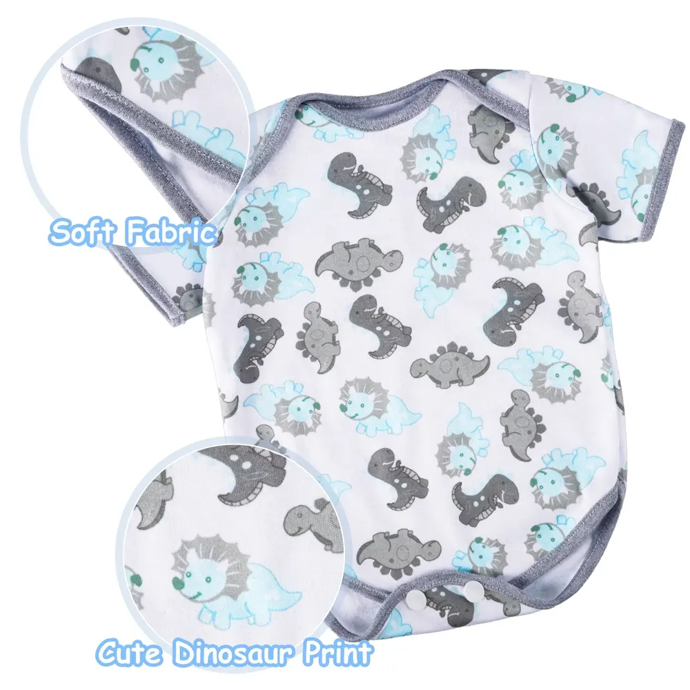 17"-22" Reborn Dolls Baby Clothes Dinosaur Outfit Reborn Doll Boy Baby Clothing, photograph 4