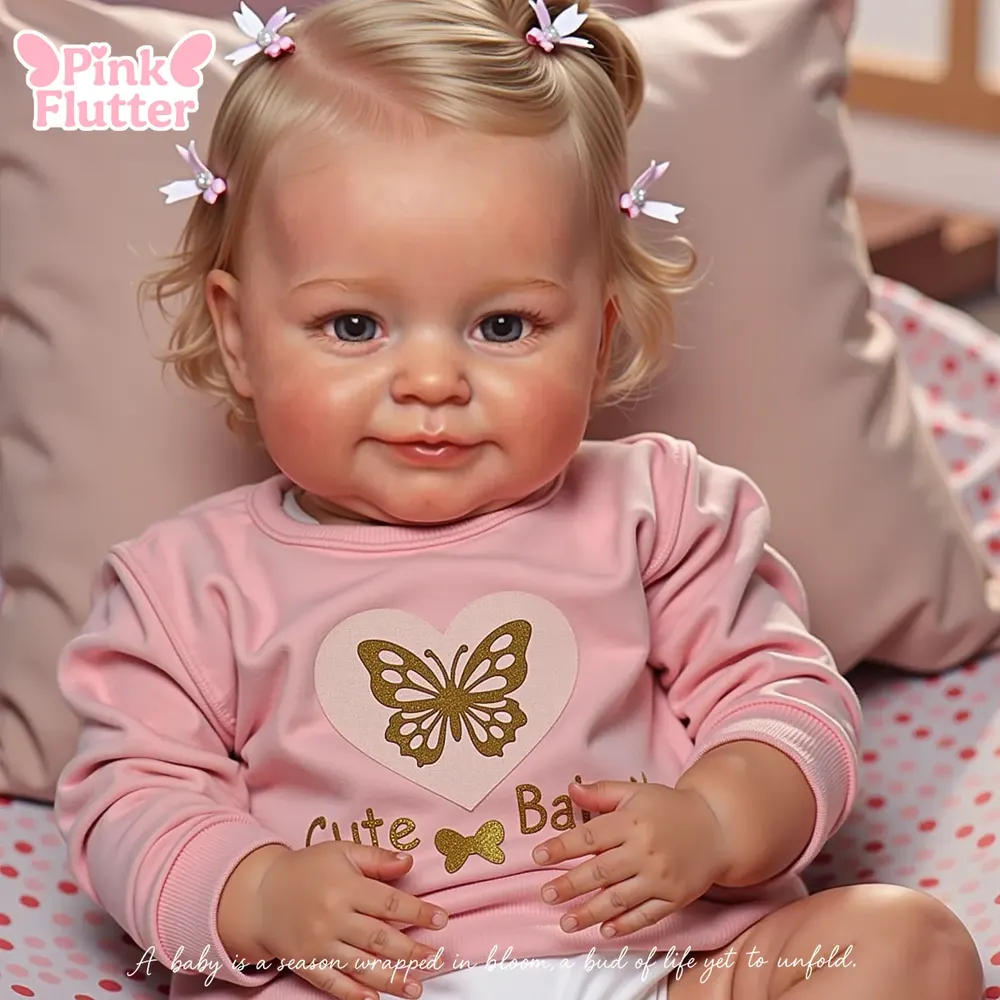 20" Hedy Realistic Reborn Baby Dolls Girl with Blonde Hair Best Gift Ideas, photograph 5
