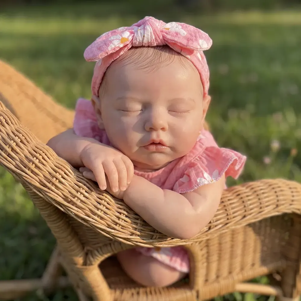 12"/16" Silicone Reborn Baby with Closed Eyes—Perfect for Collectors, photograph 3