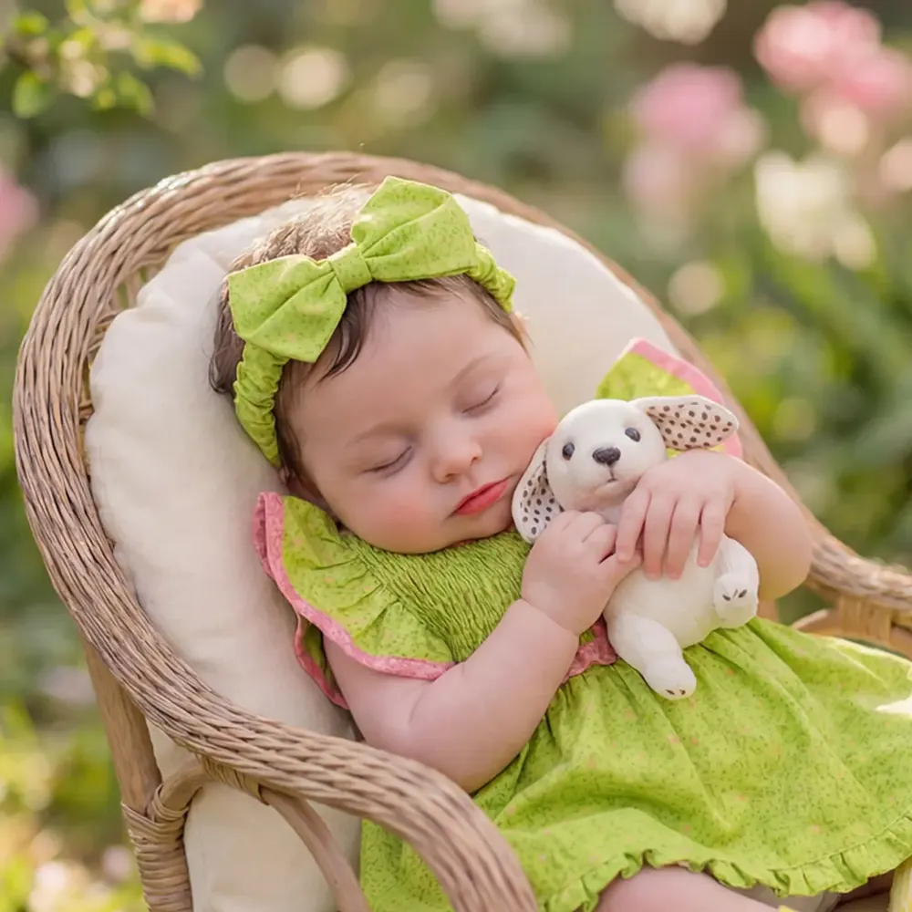 12", 16", & 20" Realistic Silicone Reborn Baby Doll with Short Brown Hair, photograph 2