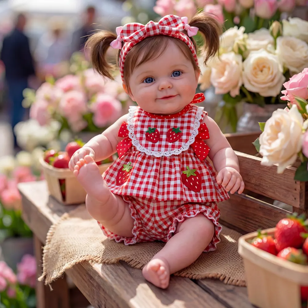 Sweet Reborn Baby Girl with Smiling Face, 20" Toddler Dolls with Posable Limbs, photograph 5