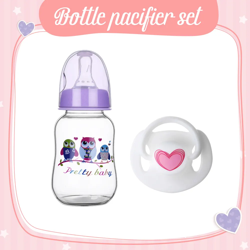 Three Style 6 Piece Set Safest Pacifier and Bottle Reborn Baby Doll Accessories, photograph 4