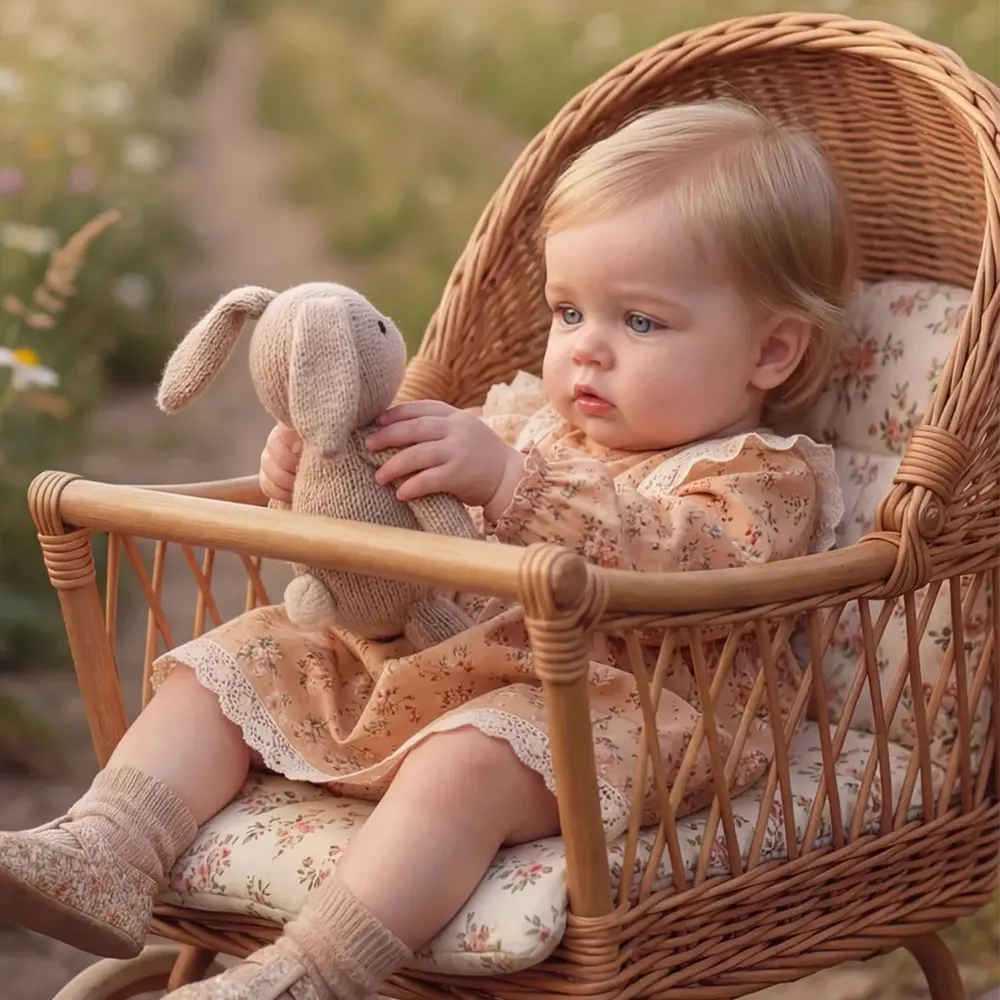 Toddler Reborn Baby Boy with Smooth Blonde Hair, 12"/16" Doll with Round Face, photograph 5