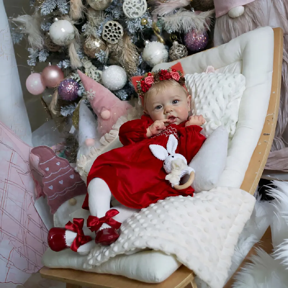 Toddler Reborn Dolls in 20", Heartbeat Baby Girl with Hand Rooted Blonde Hair, photograph 6